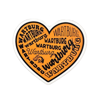 Wartburg Stickers (Heart / 3.5")
